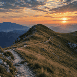 Sentiero dell’Appennino all’alba, immagine simbolo dell’arte della parola e della scrittura di viaggio consapevole